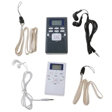 MagiDeal портативный карманный портативный цифровой fm-радио ЖК-дисплей с наушником