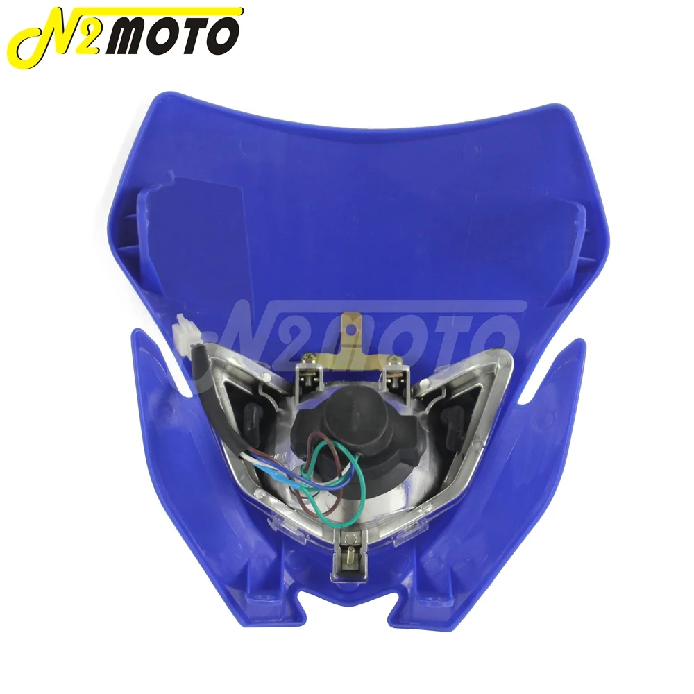 Белая фара для мотокросса H4 12 в 35 Вт двойной спортивный комплект Yamaha WRF250/400/426/450 YZ