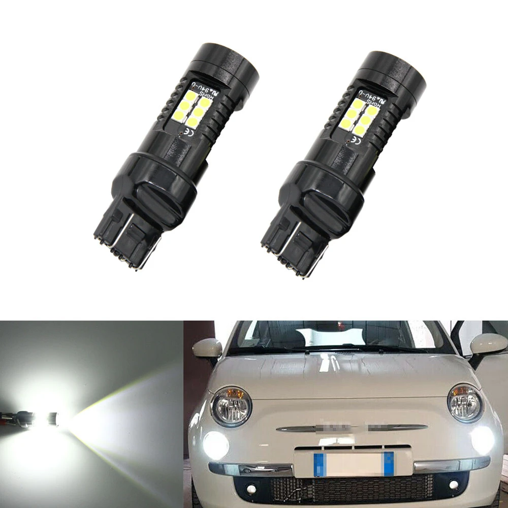 2pcs T20 7443 W21/5W Xeno High Power LED Bulbs Can Bus fit For 2009