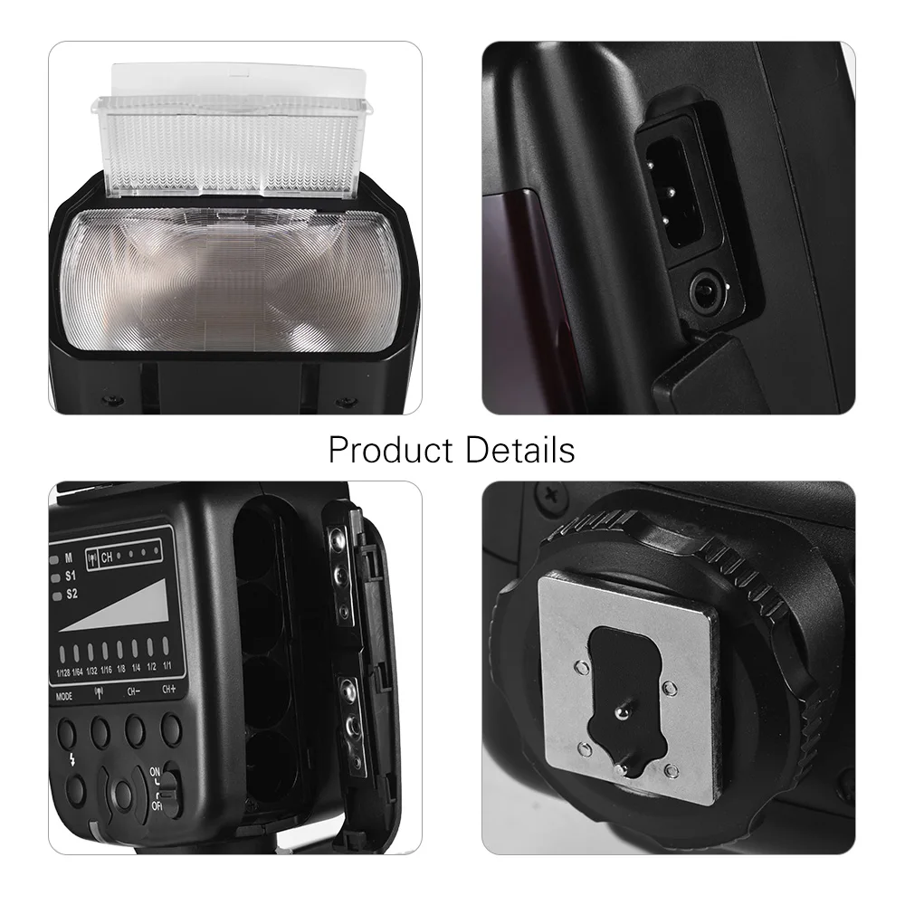Универсальная вспышка Speedlite 2,4G Беспроводная вспышка 5600K с триггером для Canon Nikon DSLR для камер sony A7 серии ILDC