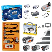 Technic электрические части PF средние XL Большие двигатели удлинитель руля Alex луч шестерни рамка 64179 MOC кирпичные блоки комплект в коробке