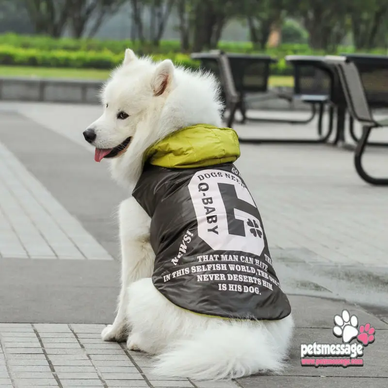 Зимняя одежда для больших собак домашних животных Большая пальто высокое