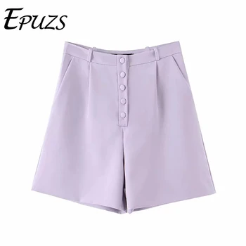 

Fashion high waist shorts womens sexy shorts casual button office ladies shorts 2019 Streetwear cotton biker mini shorts