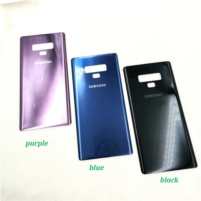 Чехол для samsung galaxy note9 note 9, Официальный 3D стеклянный чехол на заднюю панель, защитный Сменный Чехол, настоящая наклейка на заднюю дверь