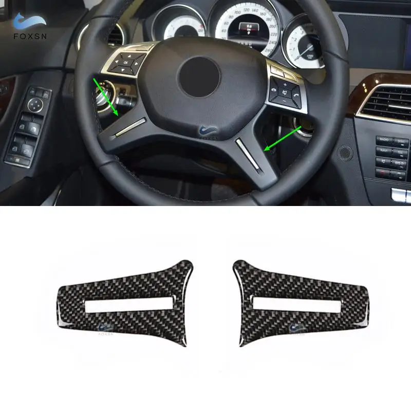 Для Mercedes Benz C Class W204 2005 2006 2007 2008 2009 2010 2011 2012 2 шт. карбоновое волокно Автомобильное