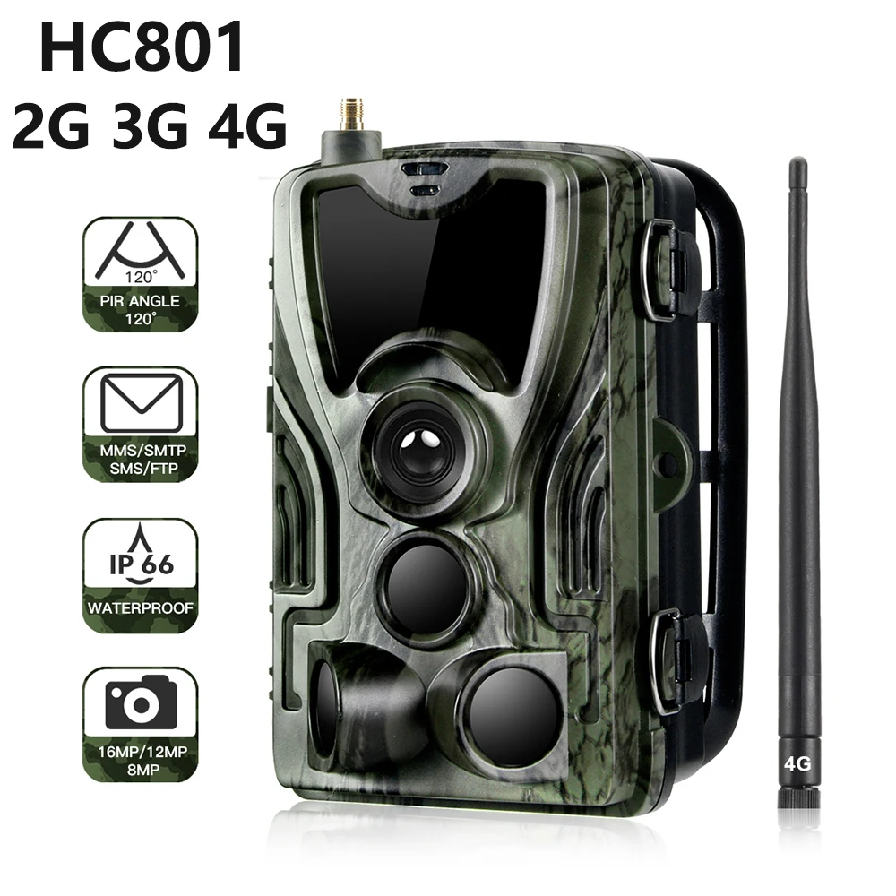 Hc801 2g/3g/4g Mms/sms/smtp Hunting Trail Camera Wireless Cellular