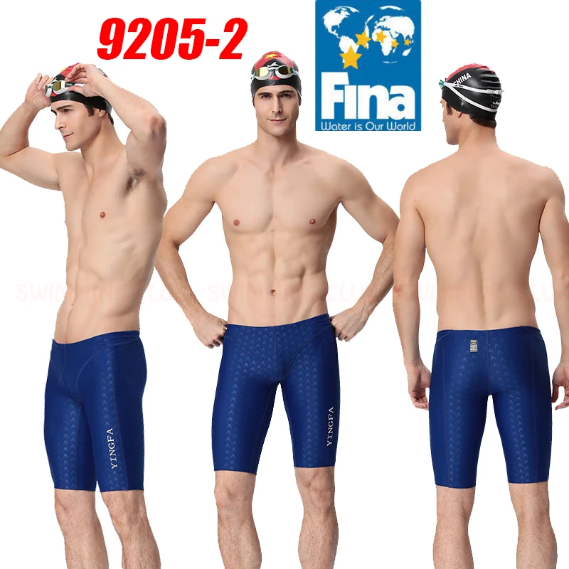 YINGFA MEN'S BOYS 9205 COMPETITION TRAINING RACING JAMMERS PROFESSIONAL SWIMMING TRUNKS ALL SIZE