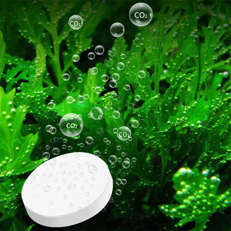 Aquarium CO2 Diffuser Generator Accessories 60Pcs Aquarium CO2 Tablet Natural Releasing Carbon Dioxide For Fish Tank Water Plants