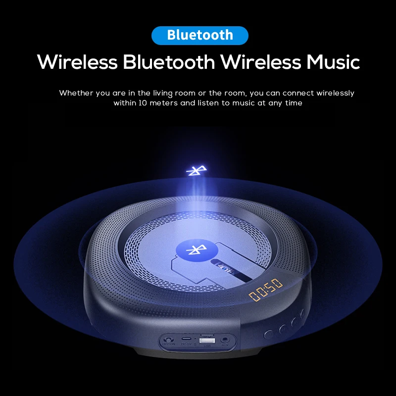 Soaiy E11 CD DVD/VCD динамик Bluetooth динамик спортивный портативный стерео сверхвысокая мощность плеер перезаряжаемый беспроводной микрофон