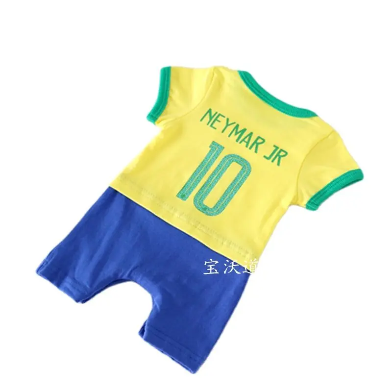 No. 10 jersey Newborn sportswear Romper Baby Outfit Sewing baby Fabric
