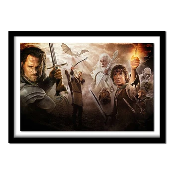 

3D Diamond Painting Cross Stitch Lord of the Rings movie stars,DIY Square 5d Diamond Embroidery Home Decor Diamond sticke