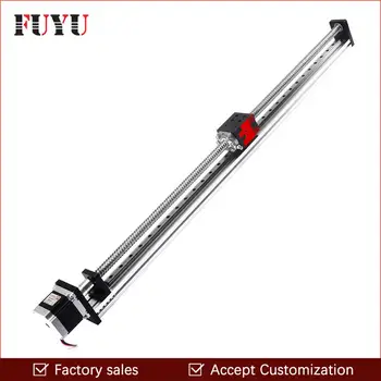 

700mm stroke ball screw stage actuator cnc linear slide motion guide rail nema 23 stepper motor