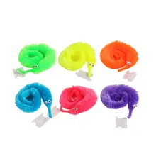 100 pièces/lot peluche Mr. Floue magique Wiggle ver Twisty animaux en peluche enfants jouet tours de magie magie professionnelle(China)