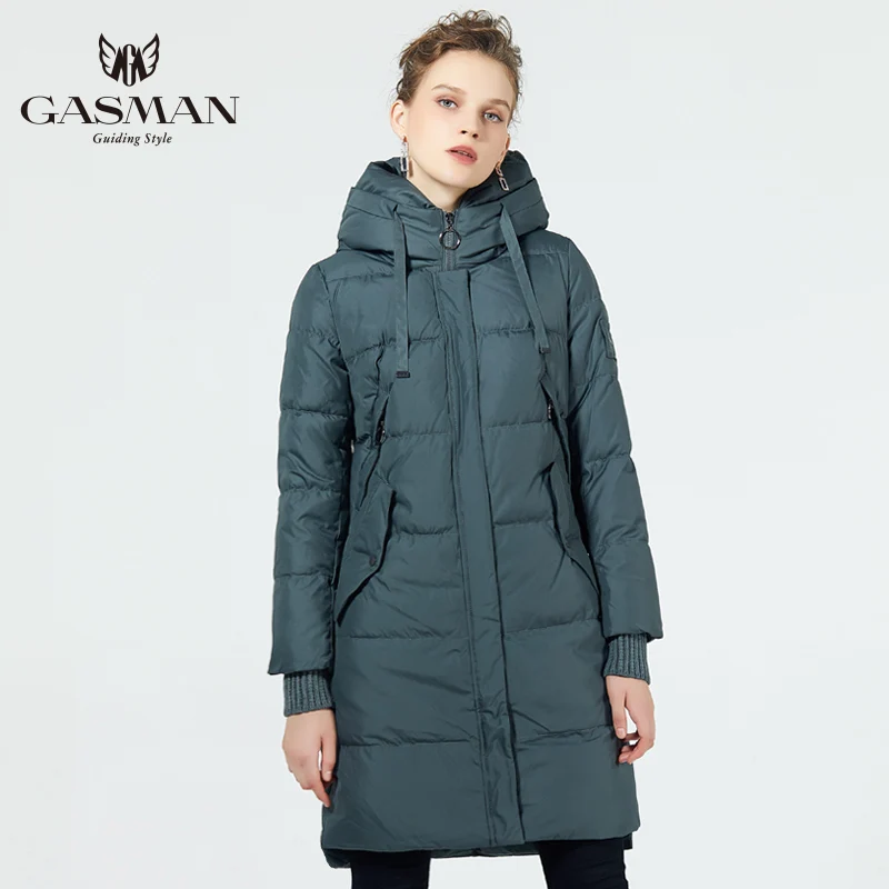 Kopen Gasman 2019 Winter Jas Vrouwen Nieuwe Parka Vrouwen 2019 Merk Jassen Hooded Dames Jassen Vrouwelijke Parka Dikke Gewatteerde Voering Winter