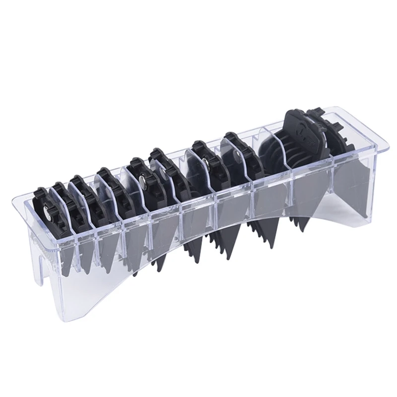 

10Pcs Hair Clipper Limit Comb Magnet Hair Clipper Attachment Comb Professional Hair Cutting Guide Comb Set with Holder