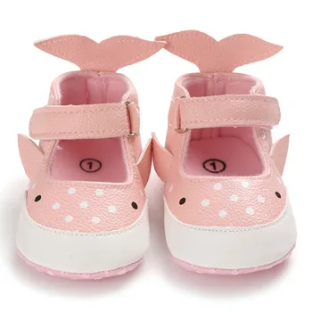 

2020 Baby Shoes Sweet Casual Princess Girls Baby Kids Pu Leather Dolphin Crib Babe Infant Toddler Cute Mary Jane Shoes e