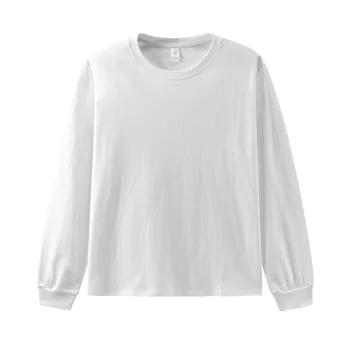 

Women's Round Neck Pure Sweatshirt Long Sleeve Cotton Pullover
