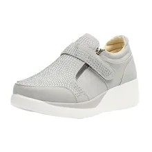 Женская прогулочная обувь; Новинка года; сезон весна; модная обувь, увеличивающая рост; женские слипоны; удобная повседневная обувь для женщин