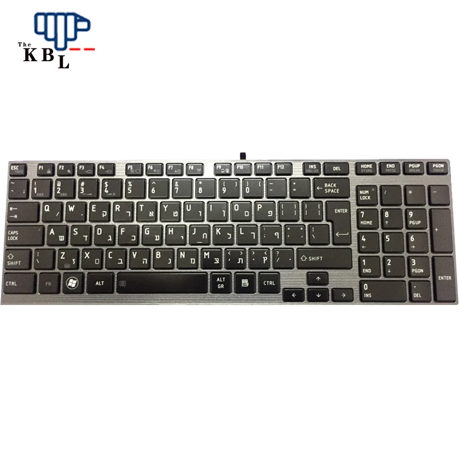 Новая клавиатура для ноутбука Toshiba Qosmio X770 X770-107 X775 X775-Q7272 с подсветкой на иврите |