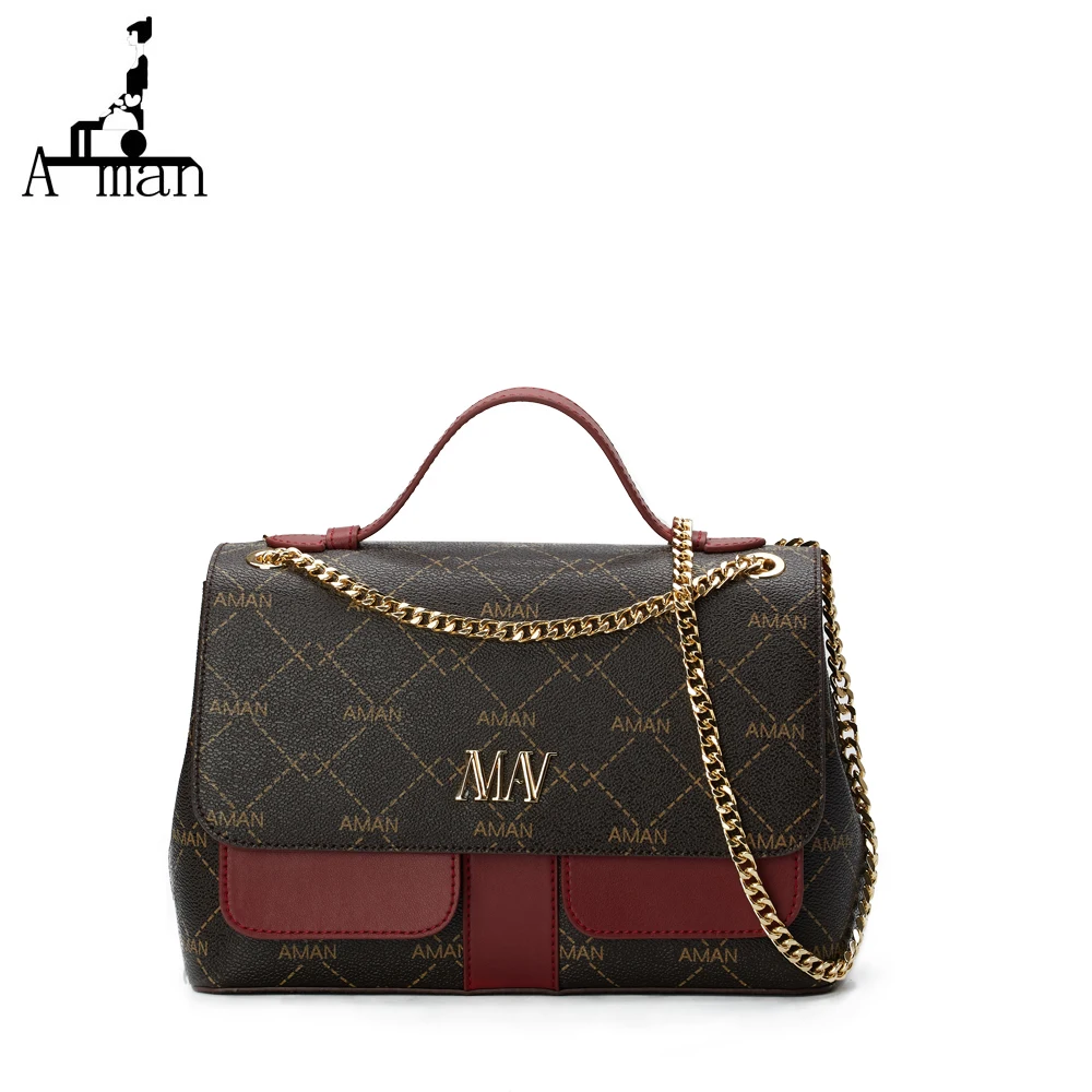 

AMAN Luxury Shoulder Bag Women Bags Designer Brand Women Leather Bag for Women 2019 New