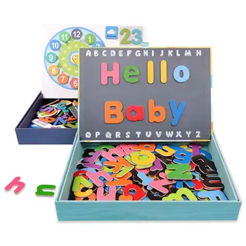 

Kids Educational Wooden Drawing Board Toys Digital Letter Drawing Board Toys Magnetic Drawing Board Puzzles Games For Children