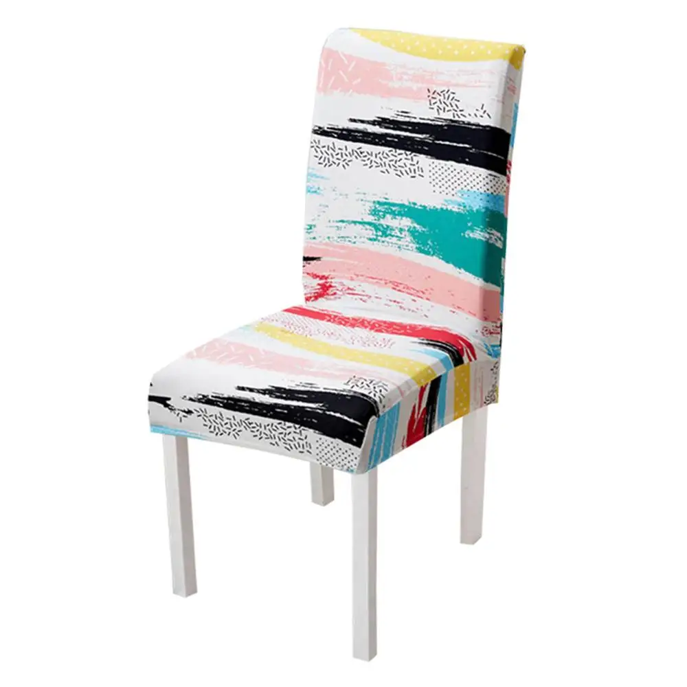 Meijuner чехол для кресла спандекс ткань чехол для стула принт стрейч съемный моющийся стул протектор чехол для комнаты банкет Y393 - Цвет: color3