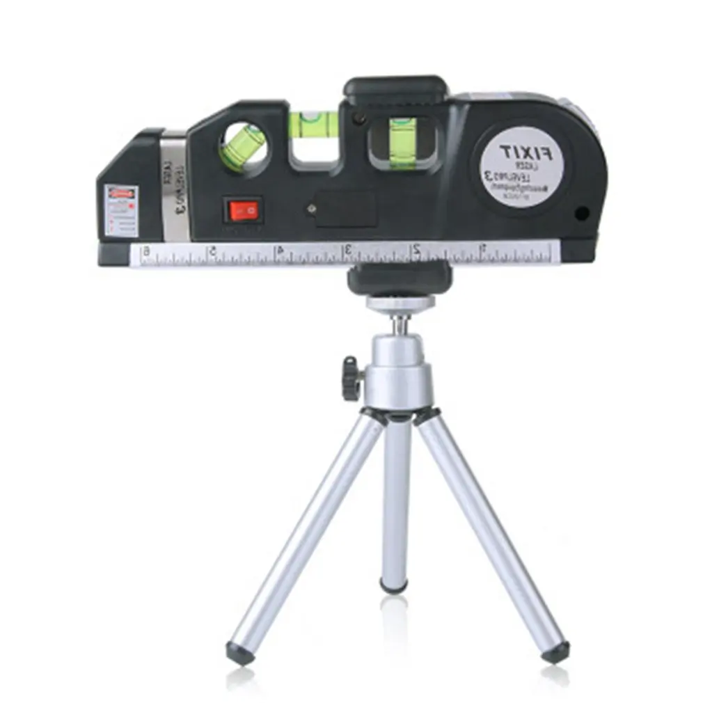 

Multipurpose Adjusted 2 Lines Level Laser Metric Rulers Horizon Vertical Measure Tape Measuring Instrument with Tripod