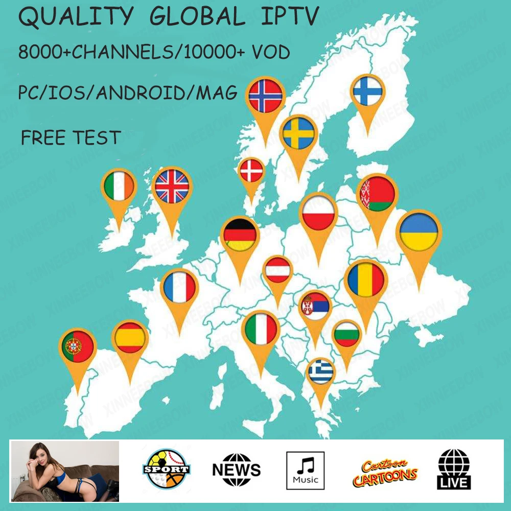 

4k iptv subscription US/UK/SPAIN/PORTUGAL/POLAND/CANADA/GERMAN 10000+ channels/ VOD ADULT/SPORTS/SMART TV/android/IOS/TV stick