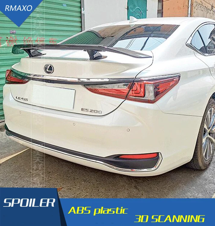 For Lexus ES200 Sedan Universal TF Spoiler 2018-2021 ES260 ES300 ABS plastic Material Car Rear Wing Color | Автомобили и
