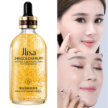 

24K Gold Serum Nicotinamide Moisturizing Solution 100ml Snail Essence Hyaluronic Acid Lifting Firming Brightening Serums Women M