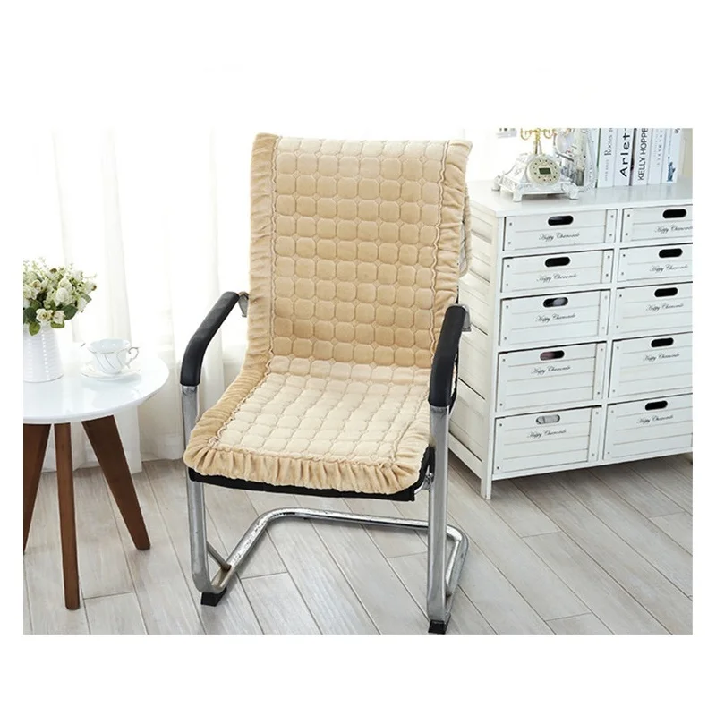 

Rectangle Flannel Chair Seat Cushion Computer Chair Cushion Antiskid Mat Office Chair Cushion Soft Bottom Pad 45x145/50x145 Cm
