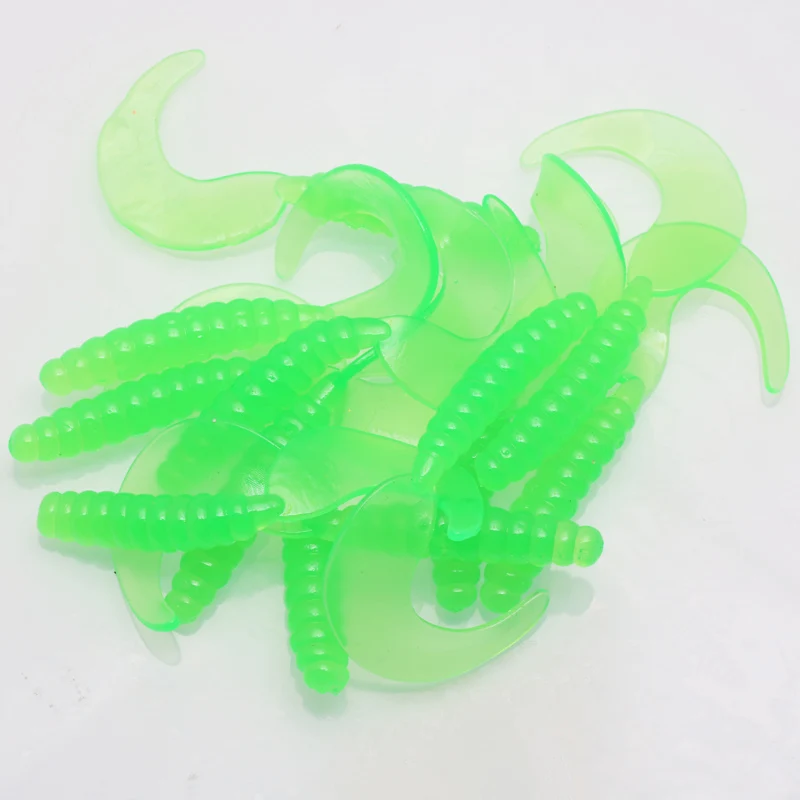 

1Pcs Worm soft bait Jig Wobblers Fishing Lures 5cm/6.5cm Artificial Silicone Baits Shrimp Flavor Additive With salt Bass Tackle