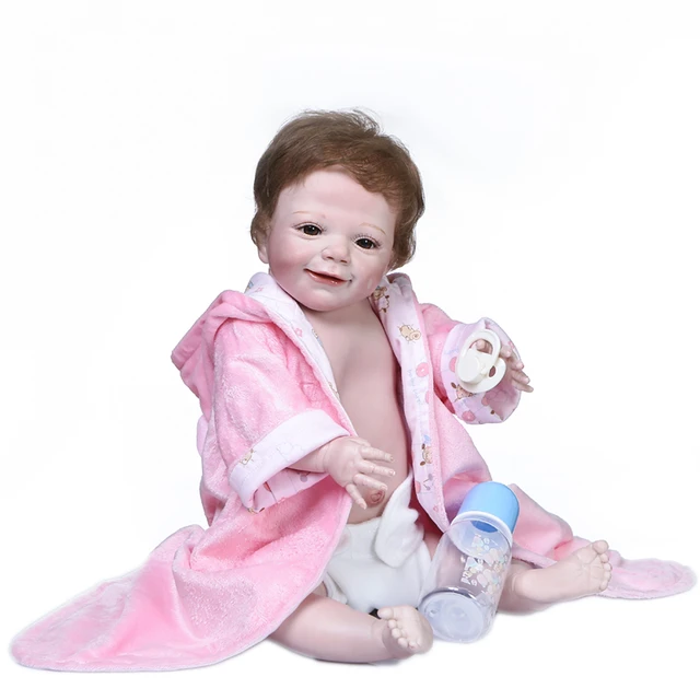 Boneca Bebê Reborn, 55cm, Brinquedo Muito Macio De Silicone, Boneca De  Menina, Princesa Rosa, Com Dropshipping - Bonecas - AliExpress