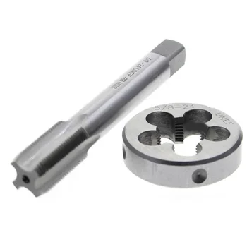 

Silver Right Hands Threads Tapping Tap HSS 5/8\"-24 With Die Mold Set Supplies