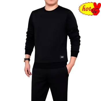

Men 2020 spring round neck sweaters Men's simple pure color of head slim sweater top size