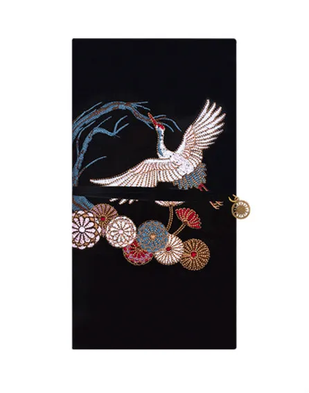 Japanese Fashionable Floral Stitching Pencil Bag 305mm*205mm Cool Stationery Gift - Цвет: cloth material