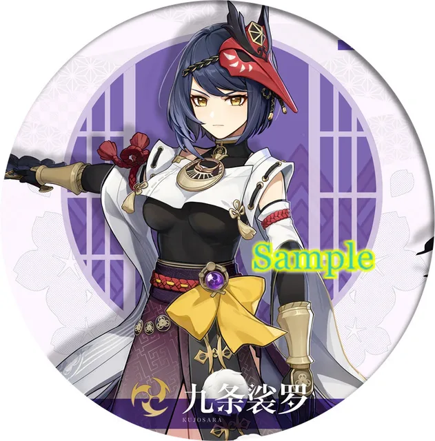 Free Shipping 58mm Online Game Genshin Impact Brooch Pin Cosplay Badge Accessories For Clothes Backpack Decoration gift 13