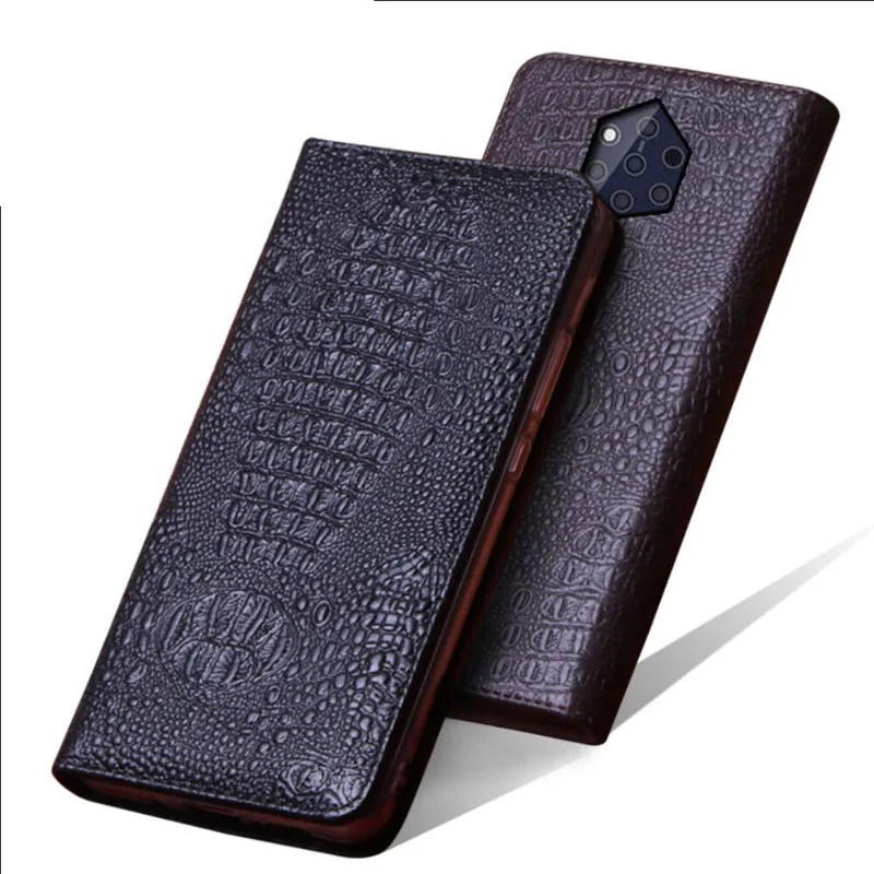 Чехол-книжка из натуральной кожи для Nokia 9 PureView магнитные Чехлы кожаные чехлы