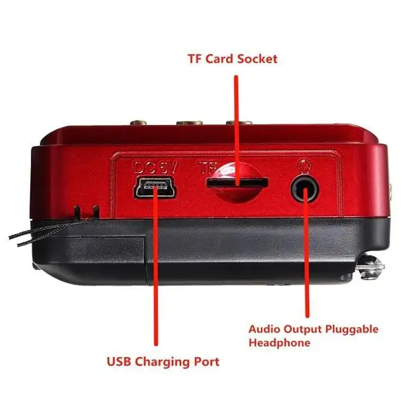 K11 Digital Radio Speaker Portable Mini FM Radio USB TF MP3 Music Player Telescopic Antenna Handsfree Pockets Receiver Outdoor