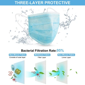 

100PCS Dust-proof Breathable Earring Comfortable And Hygienic Mask Personal Safe Health Care Masks Mask with Breathing Valve