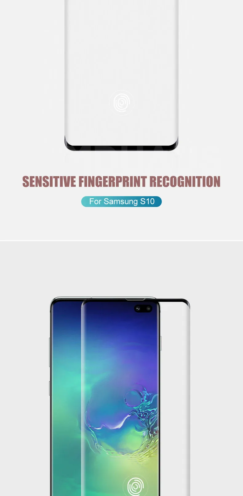 100D изогнутое закаленное стекло для samsung Galaxy S10 S9 S8 Plus S10e Lite Защита экрана для samsung Note 10 Pro 9 8 стеклянная пленка