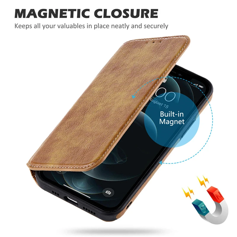 iphone 13 mini mobile phone cases For iPhone 13 Magnetic Flip Leather Business Phone Case For 12 13 11 Pro Max XR XS Max X 11 12 Soft Shockproof Bunper Back Cover iphone 13 mini case cheap