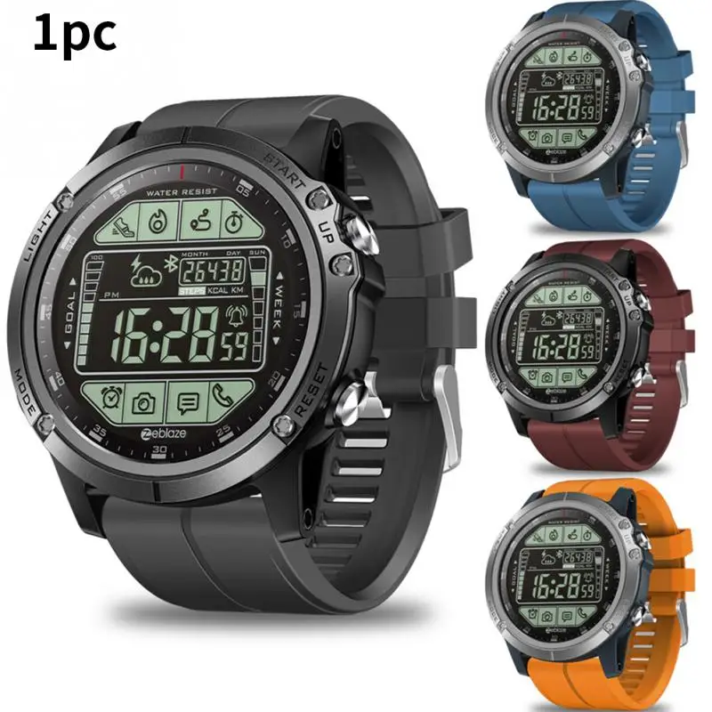  Zeblaze VIBE 3S Smart Watch Alarm 1.24inch Display Bluetooth LED Backlight Realtime Weather for iOS