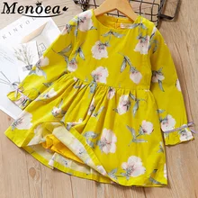 Детская одежда года, консервативный весенний стиль, платье принцессы с длинными рукавами и бантом для девочек, дизайнерская детская одежда вечерние платье для детей