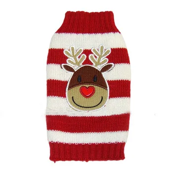 

New Pet Christmas Clothes Autumn and Winter Dog Christmas Halloween Deer Elk Striped Wholesale