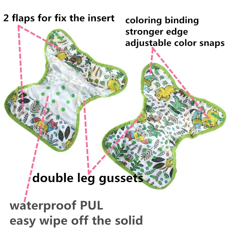 [Simfamily] Новое поступление, 1 предмет, моющийся тканевый подгузник, двойной подгузник с ластовицей, костюм для подгузников, 3-15 кг, регулируемые тканевые детские подгузники