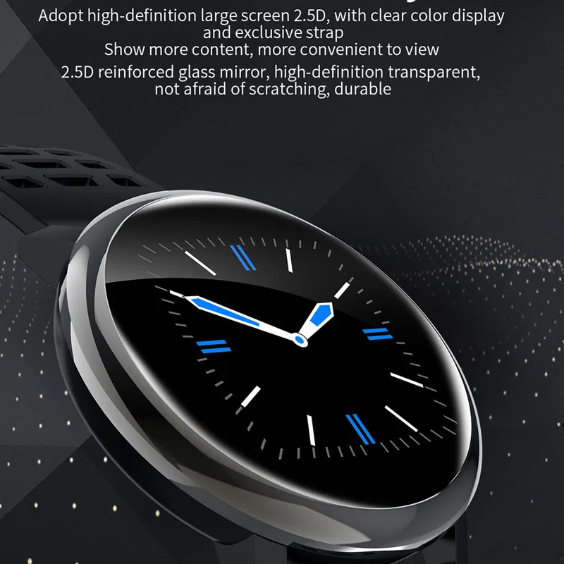 Смарт-часы для мужчин и женщин, кровяное давление, полный сенсорный экран, умные часы для женщин, водонепроницаемые IP68, часы с сердечным ритмом для Android IOS
