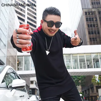 

super Brand Big size Men's Wear Autumn Clothes Sweater Plus Fat Plus Pullover Sweater high Collar Loose Knitting Shirt