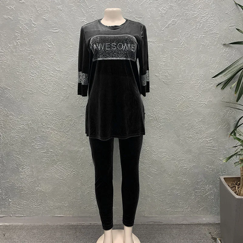 Houseofsd 2024 Winter Women Sportswear Tracksuit African American Girl Style Ladies Fashion Suit 6
