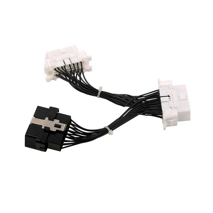 Для ELM327 Icar2 16 pin OBD2 OBDII OBD 2 разветвитель Удлинительный кабель один штекер на два Женский Y кабель OBD2 разветвитель расширение